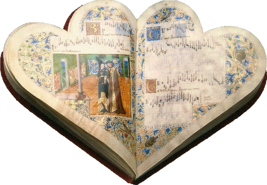 Chansonnier Jean Montchenu-Dufay-Ocheghem-Manuscript-Illuminated codex-facsimile book-Vicent García Editores-0 Opened
